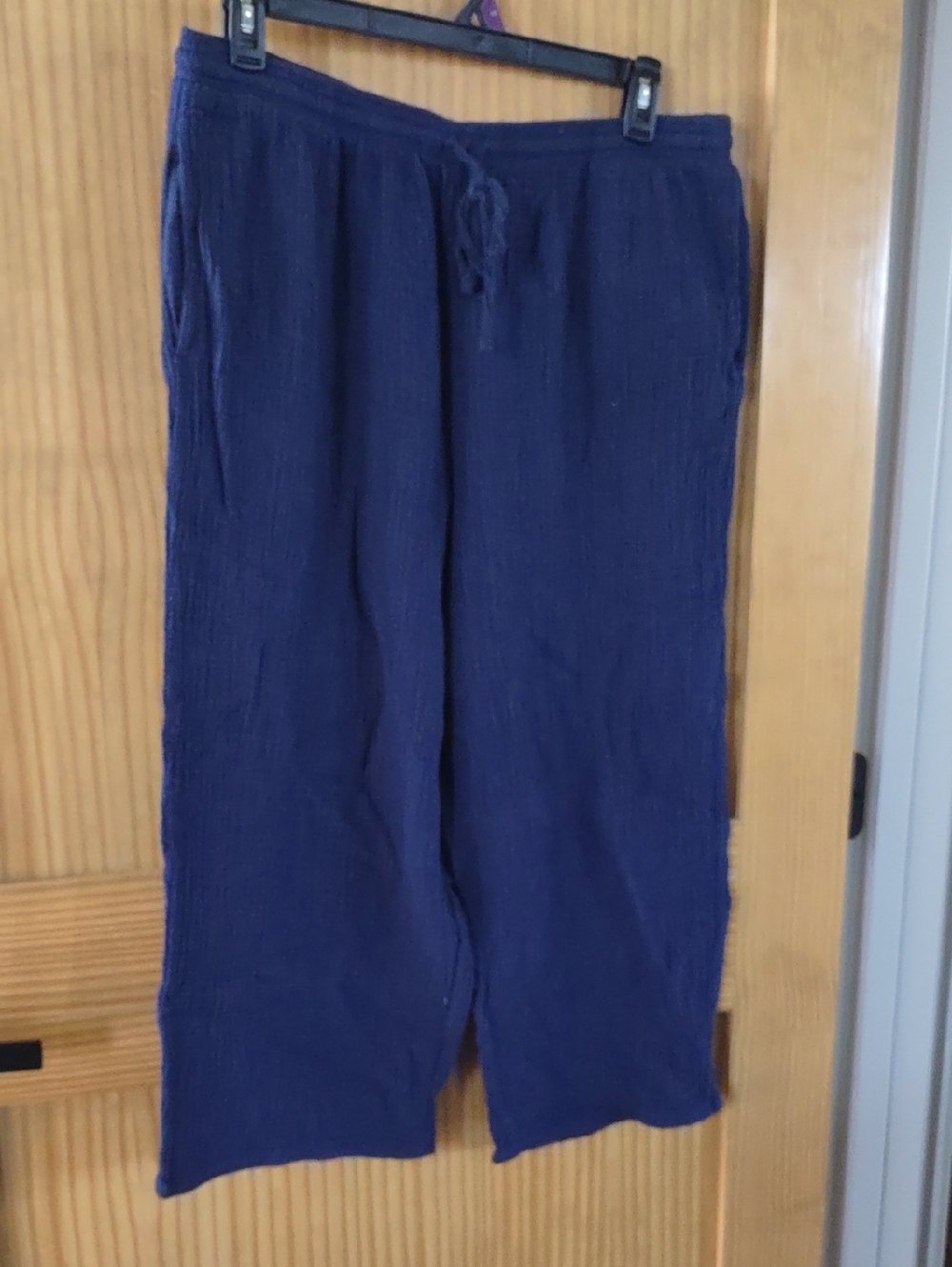 XL Jessica Simpson Navy Knit Drawstring Joggers